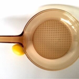 Corning Visions Amber 7” Skillet with Waffle Bottom France
